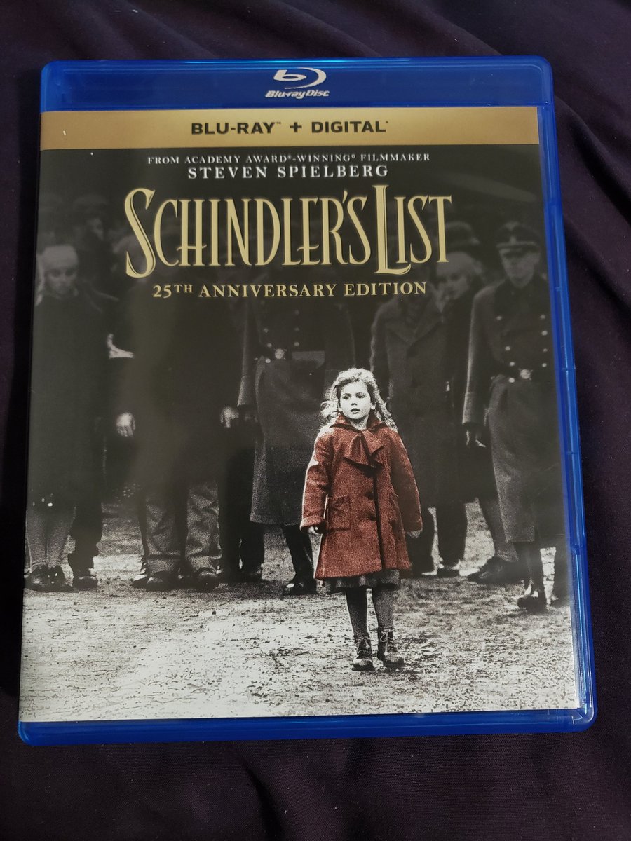 durandurantulsa's tweet photo. Up next on my 90's Fest Movie 🎥 and TV 📺 Marathon...Schindler's List (1993) on amazing blu-ray! #movie #movies #drama #historicalfilm #biopic #truestory #schindlerslist #LiamNeeson #BenKingsley #RalphFiennes #EmbethDavidtz #carolinegoodall #jonathansagall #OliwiaDabrowska... https://t.co/rLuaagX9fX