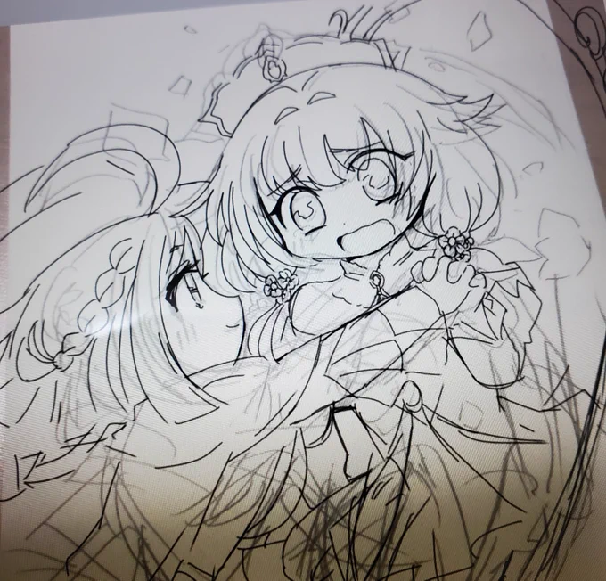 皆進捗あげてるのでマギレコ絵だけど私も、サヨナラストレージのイメージ
エモい感じに仕上げたいな!
描いてるときbe your girlとSUICIDES LOVE STORYみたいなキラキラしてる曲調の夢が叶わなかった女の子の歌を聞いてた 