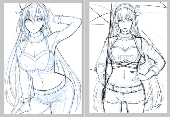 今週中にはあげたくてRQ長門描いてるけど妙にエンジンがかからないのです 