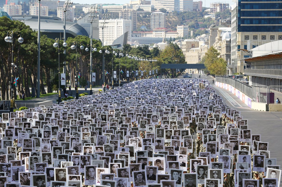 CaliberEnglish's tweet photo. Today, we commemorate &amp; honour fallen heroes of #Azerbaijan, who sacrificed their lives to liberate inseparable parts of motherland from decades-long #Armenian occupation. We will eternally be thankful to them &amp; proud of them. #RIP to every sacred soul #Caliber #CommomerationDay https://t.co/zhb5zT9bvY