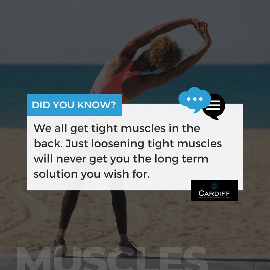 Did you know?

We all get tight muscles in the back. Just loosening tight muscles will never get you the long term solution you wish for.

#chronicpain #cardiff #treatments #backpain #shoulderpain #theraphy
