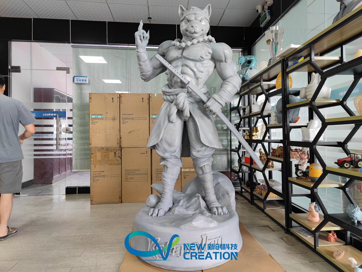 Colin8341's tweet photo. 3D printing 1.8 meters large sculpture #lostwaxcasting #CNCmachining #Designertoy #Prototype #Mould #Sculpture #figure #vinyltoy #3Dprinting #Vacuumcasting #casting #Coppercasting #Resin #toycustom #custom #NFT #NFTs #arttoy https://t.co/pZVmdHrV6w