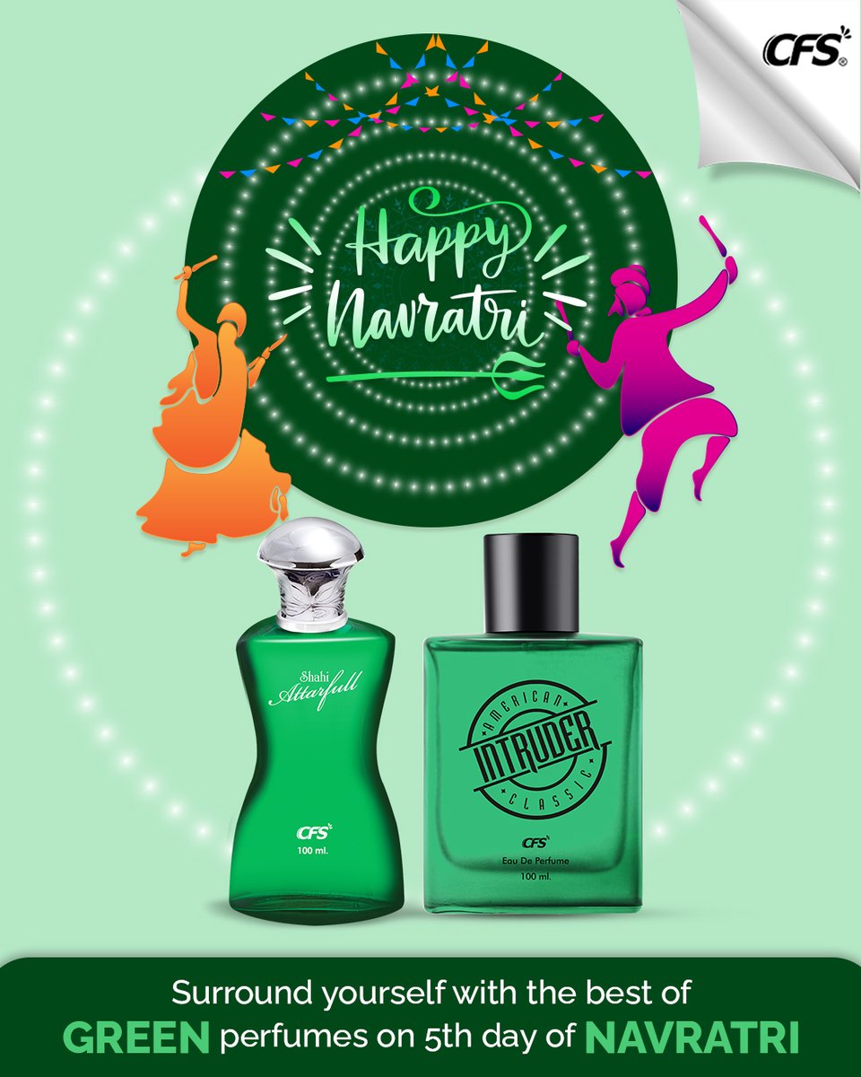 CFSPerfumes's tweet photo. Let there be growth and abundance with GREEN

#shahiattarful #intruderblack #cfsperfumes #indianperfumes #navratriday5 #navratri2022 #greenperfume https://t.co/pIJsGR2o4h