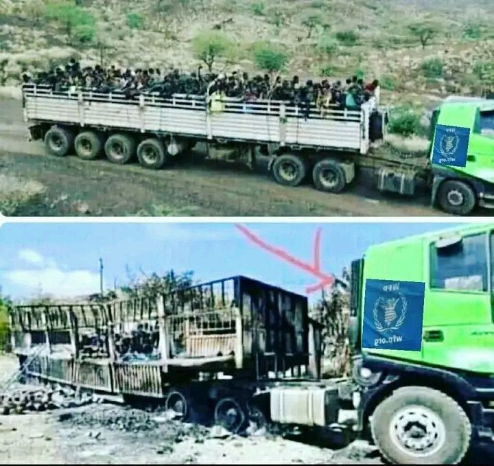 Time &amp; again WFP trucks are still being used for transporting TPLF militias to war fronts, besides z previous 500+ hijacked aid trucks, TPLF has also been transporting its combatants on vehicles which have painted with the logos of <a href="/WFP/">World Food Programme</a> &amp; other <a href="/UN/">United Nations</a> agencies #SayNoMore #DisarmTPLF