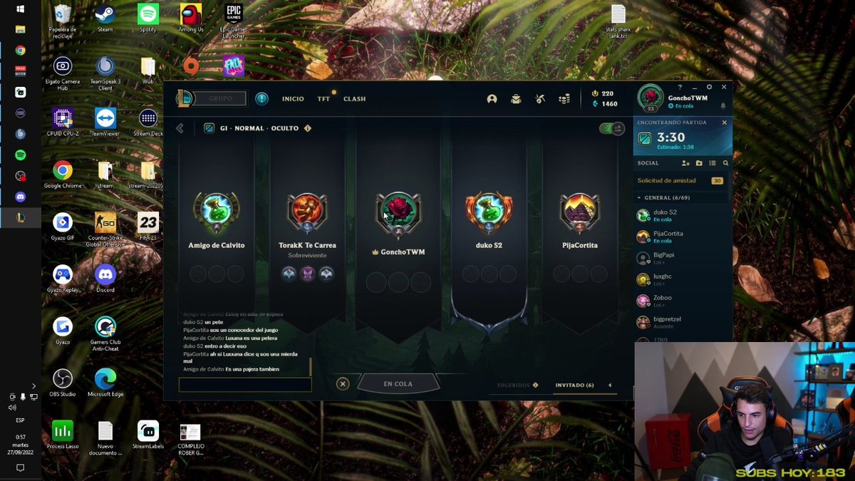 QEPEESDGONCHO's tweet photo. Lo que esta pasando es que goncho esta jugando al lol junto con @Dementardox @DukiSSJ #Frosty y #Torak
Y lo ves por https://t.co/e38nzGGqPb https://t.co/yHls6LSjVm