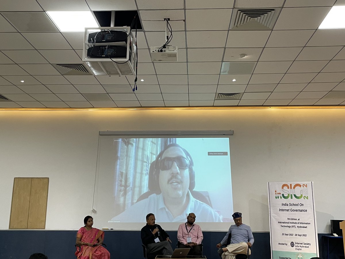 Day 2 of <a href="/IndiaSIG/">inSIG</a> 2022 starts with "Issues in IG: Access, Digital Divide, Security and Trust" with an amazing panel! 
#internet4all #insig2022