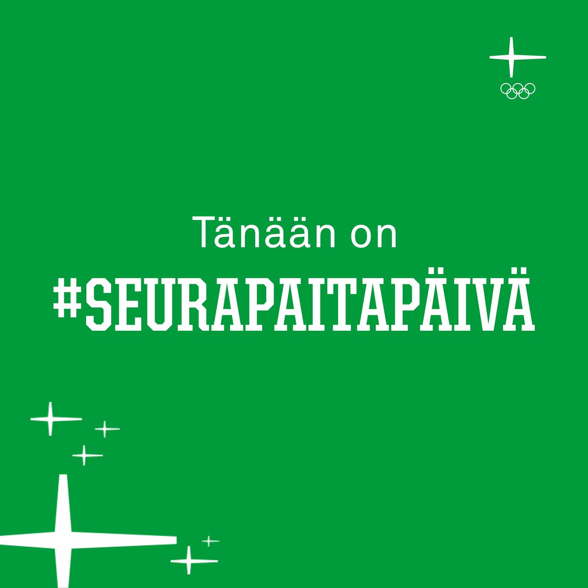 Tänään on Seurapaitapäivä!💚 Osallistuminen on tosi helppoa⤵️ ✅Kaiva kaapista rakkaan seuran paita tai muu asuste ja pue se päällesi tiistaina 27.9. 📸Nappaa kuva itsestäsi. 💚Postaa kuva someen tunnisteilla: #seurapaitapäivä #seurasydän