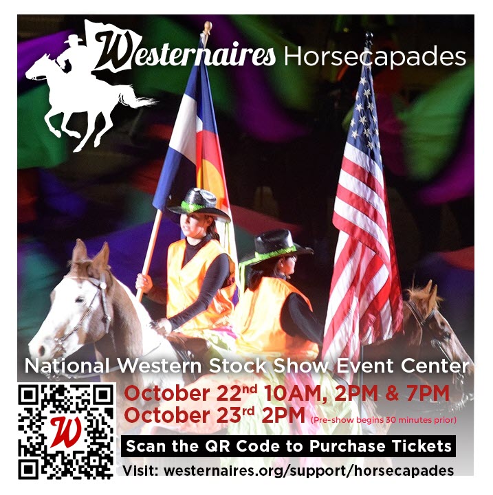 Westernaires's tweet photo. The Westernaires Precisionettes team--known as the "Sweethearts of the Equestrians"--are one of our most well-traveled teams. Don't miss these young ladies in their eye-catching costumes as they perform in Westernaires Horsecapades fundraising show in Denver, Oct 22 &amp; 23, 2022 https://t.co/Wp86BU8uzC