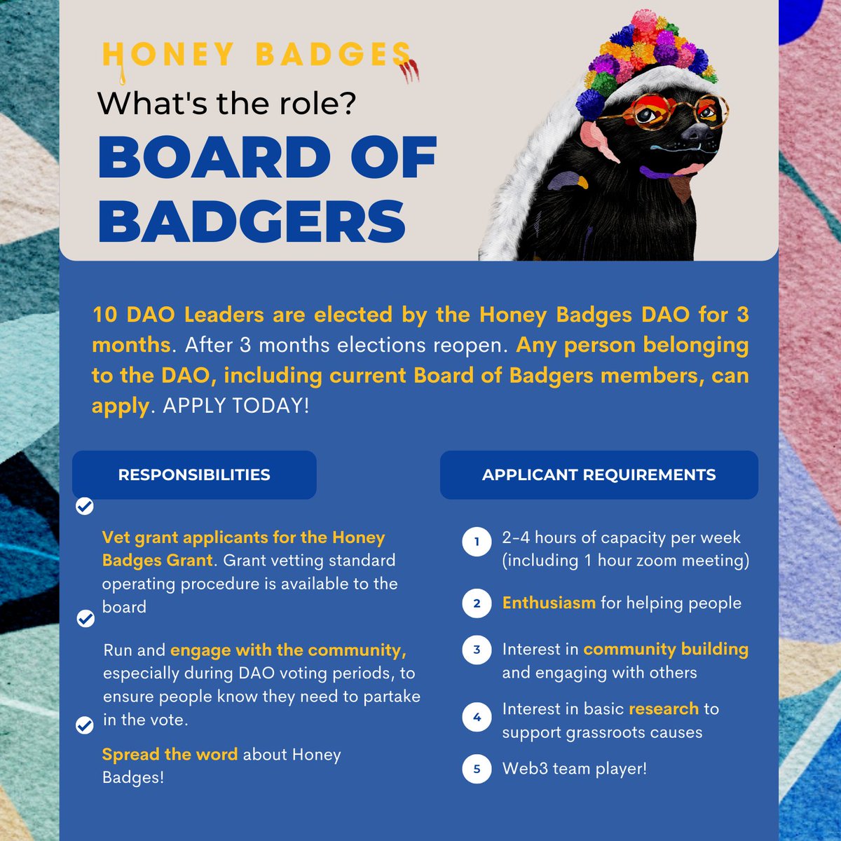 Honey Badges tweet media