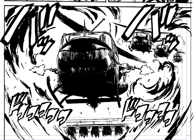 UH-1描くとき必須のアングル 