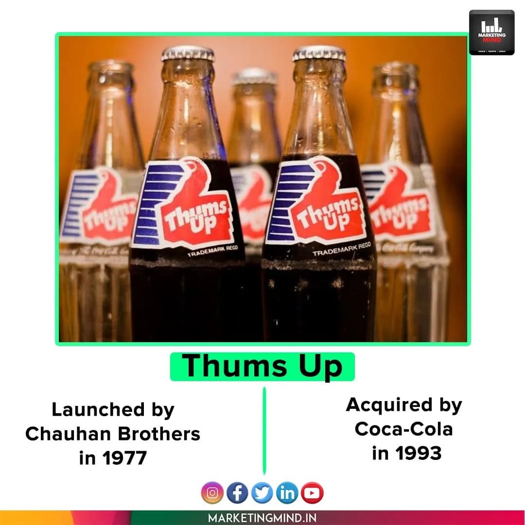 MarketingMind_'s tweet photo. Indian brands acquired by MNC...
(1/2)

#MarketingMind #IndianBrands #DesiBrands #ThumsUp https://t.co/HmzliK527g