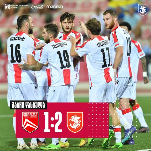 GeorgiaGff's tweet photo. ⚽️ ძდ: 🇬🇮 გიბრალტარი 1⃣-2⃣ საქართველო 🇬🇪
⚽️ FT: 🇬🇮 Gibraltar 1⃣-2⃣ #GFF 🇬🇪
📰 მატჩის მიმოხილვა და 🗣️📽️: https://t.co/eAqmUJ6VBf 🇬🇪
#GIBGEO #მევარსაქართველო #NationsLeague https://t.co/3KAh3Bqx2O