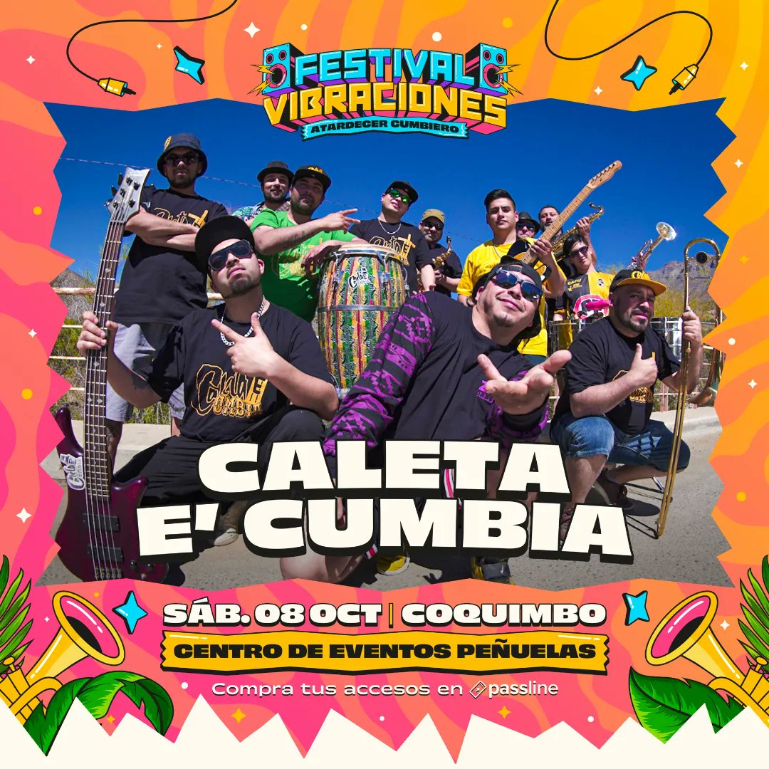 vivepenuelas's tweet photo. @festivalvibraciones a prender todos los corazones ♥️ 💥 del norte.
Los esperamos este sábado 08 de octubre en el centro de eventos peñuelas. @vivepenuelas

Evento familiar todas las edades.
#atardecercumbiero

Entradas a través de @passline_oficial https://t.co/r8aqwHtOec