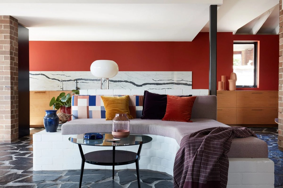 Dezeen on Twitter: "Ten colourful living rooms that make a statement