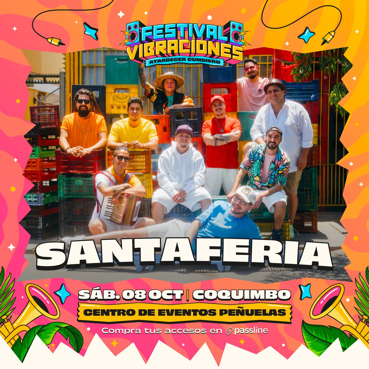 vivepenuelas's tweet photo. @festivalvibraciones a prender todos los corazones ♥️ 💥 del norte.
Los esperamos este sábado 08 de octubre en el centro de eventos peñuelas. @vivepenuelas

Evento familiar todas las edades.
#atardecercumbiero

Entradas a través de @passline_oficial https://t.co/ncTVLeMOcZ