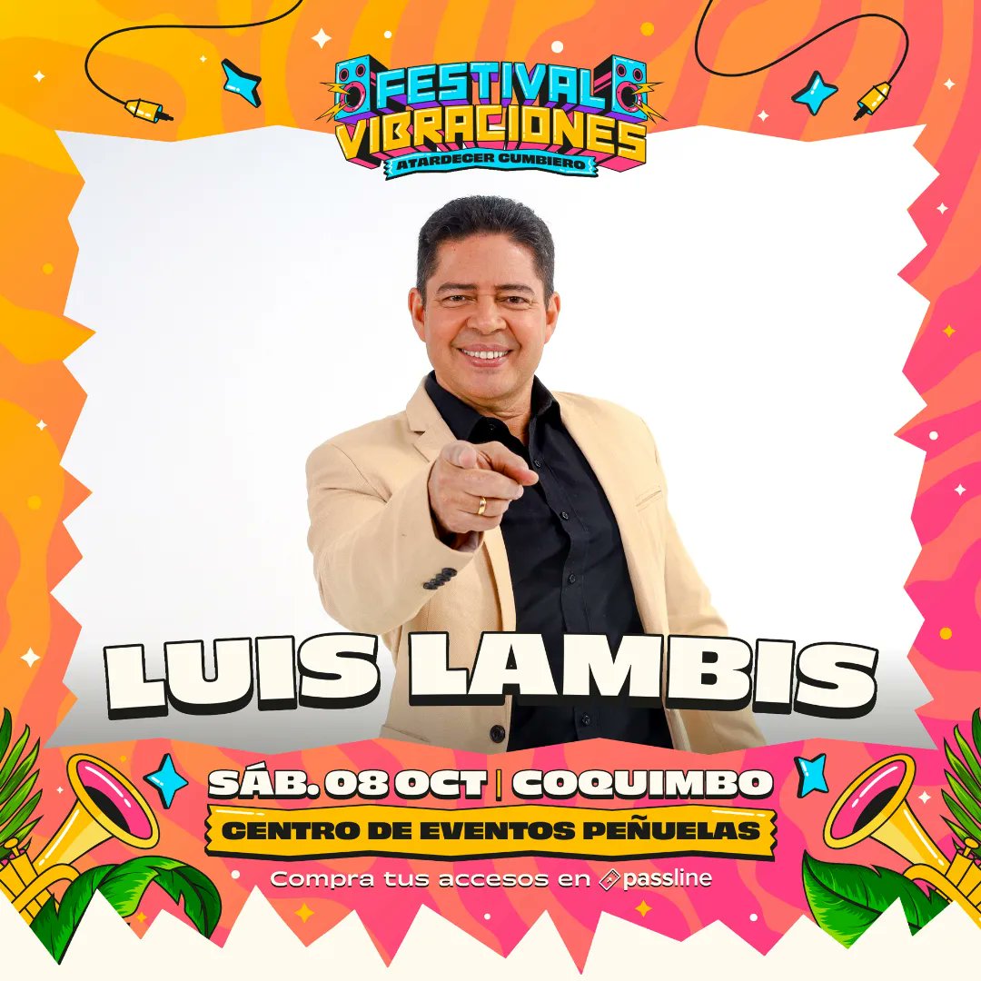 vivepenuelas's tweet photo. @festivalvibraciones a prender todos los corazones ♥️ 💥 del norte.
Los esperamos este sábado 08 de octubre en el centro de eventos peñuelas. @vivepenuelas

Evento familiar todas las edades.
#atardecercumbiero

Entradas a través de @passline_oficial https://t.co/ncTVLeMOcZ