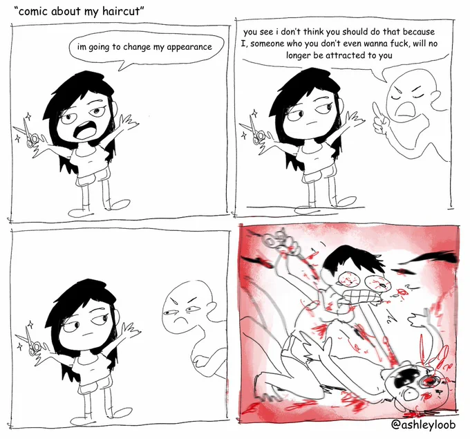 comic about my haircut 