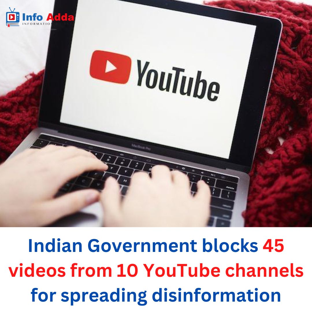 infoadaa12's tweet photo. Indian Government blocks 45 videos from 10 YouTube channels for spreading disinformation.
#Youtube #youtubevideos #indiangovernment #infoadda #dhruvrathi https://t.co/ShyyLZ2Ca0