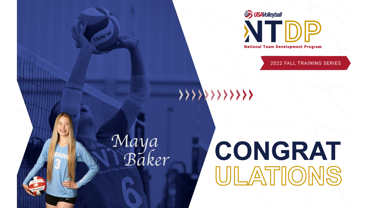 Maya Baker (@mayabaker2025) on Twitter photo Thank you <a href="/usavolleyball/">USA Volleyball</a> for selecting me! Grateful and excited to attend #USAVntdp Fall Training in Phoenix this September❤️🇺🇸🏐 Thank you <a href="/usavolleyball/">USA Volleyball</a> for selecting me! Grateful and excited to attend #USAVntdp Fall Training in Phoenix this September❤️🇺🇸🏐
