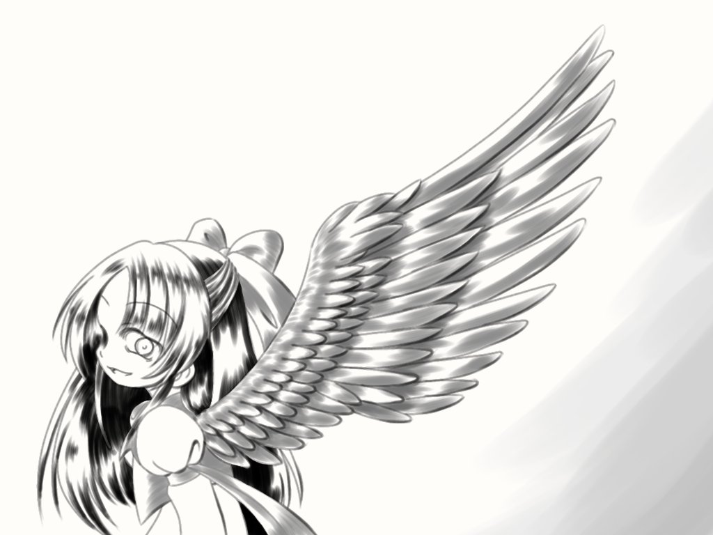 #このタグを見た人は自分が描いたモノクロ絵を貼れ
4枚目はヘッダー新しくしようかなーと思いながら放置されてた絵 