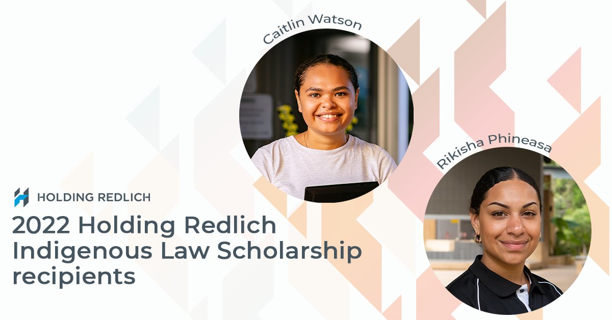 HoldingRedlich's tweet image. Congratulations to Caitlin Watson and Rikisha Phineasa, our two recipients of the 2022 Holding Redlich Indigenous Law Scholarship! Find out more about the recipients and the scholarship here: ow.ly/hwcL50KTRfi