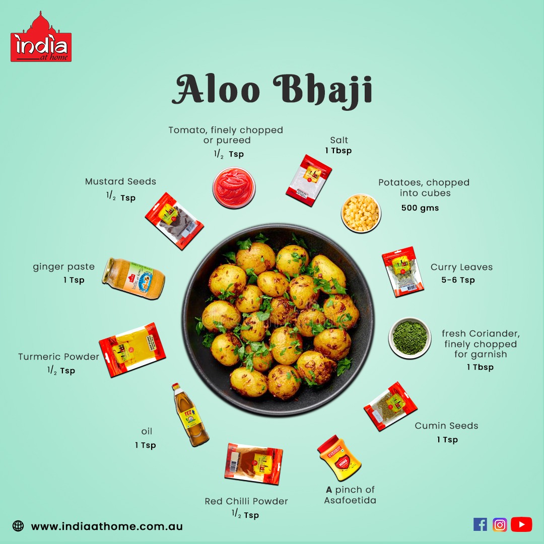 No Festive or Navratri feast is ever complete without scrumptious Aloo Bhaji. 

Shop All The Ingredients 👉 indiaathome.com.au.

#AlooBhaji #Recipe #Navratri