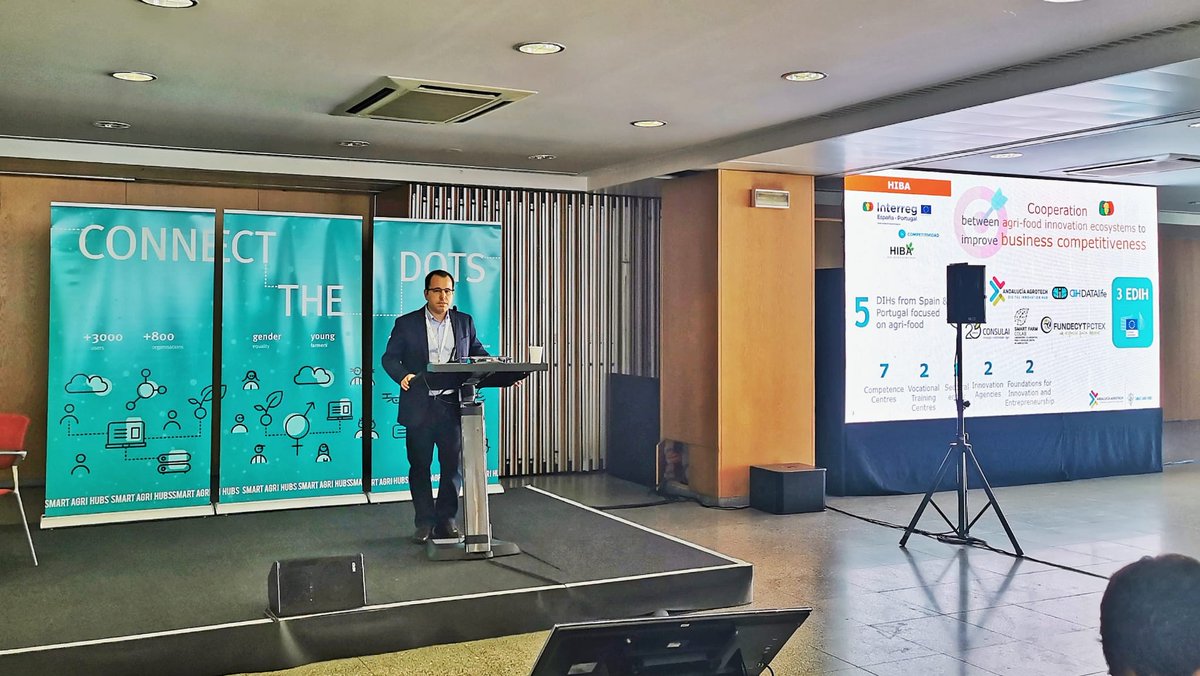 HIBA_UE's tweet photo. Hoy, el proyecto @poctep #HIBA ha sido presentado durante la sesión pitch del Evento Final @SmartAgriHubs #SAHFinalEvent.

🔝Esta tarde seguimos con un taller HIBA en el que hablaremos de #innovación, #emprendimiento y #formación, hitos del proyecto europeo de #agrodigitalización https://t.co/kWBVthlzt3