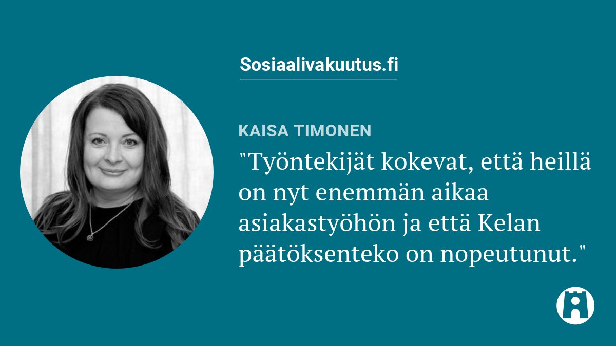 sosvakuutus's tweet photo. Kunnan työntekijä voi pian lähettää asiakkaansa asiakirjoja Kelaan etuustietopalvelu Kelmun kautta. Tuoteomistaja Kaisa Timonen kertoo, millaisia kokemuksia toiminnon pilotista saatiin. 🧑💻
Ketjussa nostoja! 👇
#sosiaaliturva #sosiaalityö #Kelmu @KelaFpa (1/5) https://t.co/jhkgtR3nVe