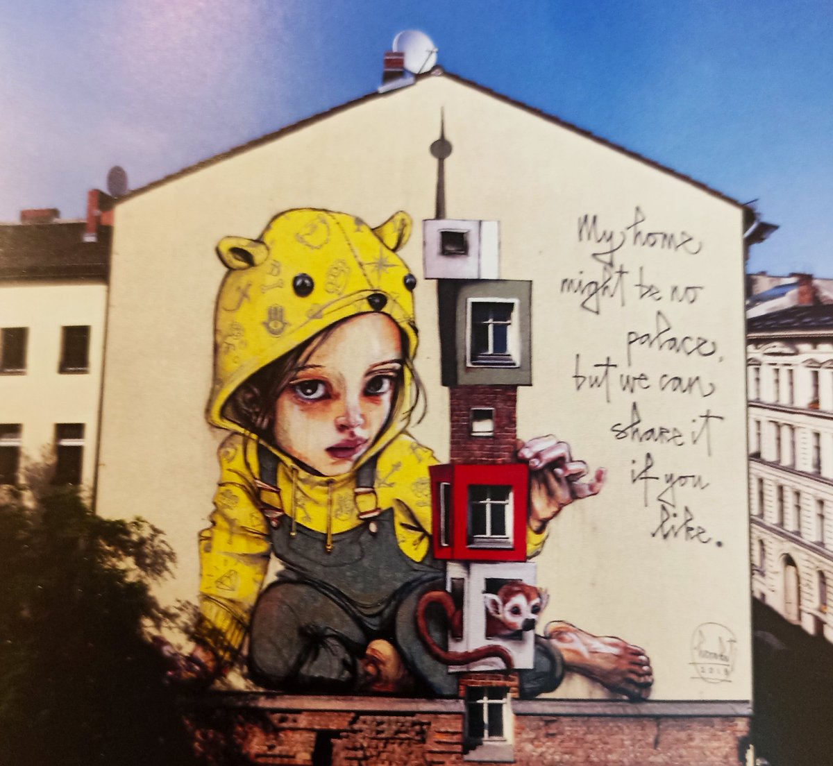 throwupkids's tweet photo. Wall, 2018, Herakut https://t.co/0S0ADBkEGo