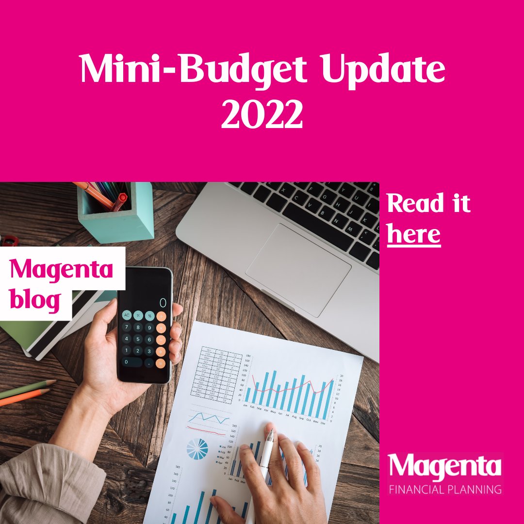 Read our latest blog to find out all you need to know about the latest Budget updates
magentafp.com/?p=7232 
#FinancialPlanningUK #BridgendBusiness #GovernementPlans #Budget #Budget2022 #UKBudget #BudgetUpdate #InvestmentPortfolio #InvestingMyMoney #InvestingForMyFuture