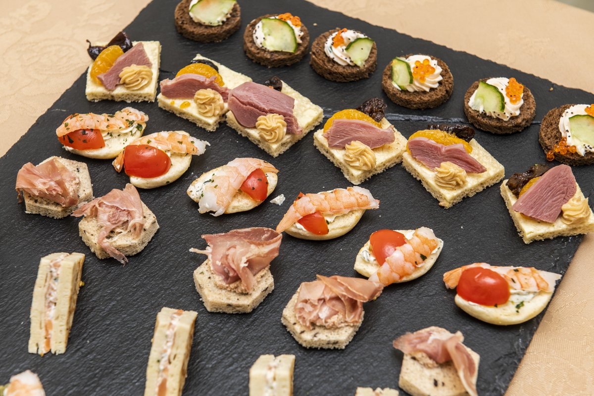 SurbitonianGdns's tweet photo. Here's a taster of some of the delicious food prepared by our talented chefs for recent opening events. #SurbitonianGardens #carehome #surbiton #surrey https://t.co/zQ1hXChbOA