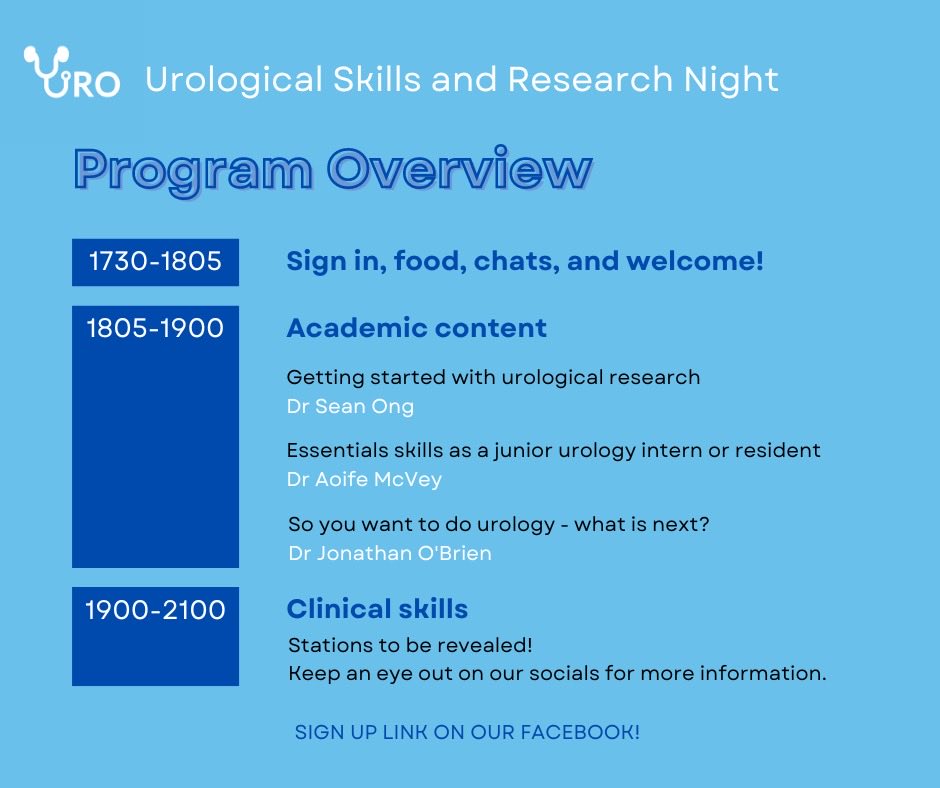 You’re not going to want to miss this golden lineup on Urological Skills and Research Night 👇⭐️ Link to the Facebook event in thread! #Urology #Jdoc #urologicalresearch #surgicalskills