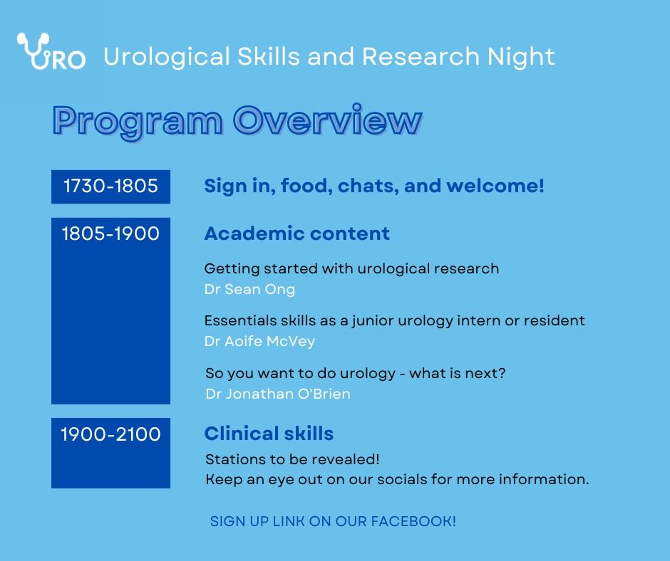 You’re not going to want to miss this golden lineup on Urological Skills and Research Night 👇⭐️ 
Link to the Facebook event in thread! #Urology #Jdoc #urologicalresearch #surgicalskills