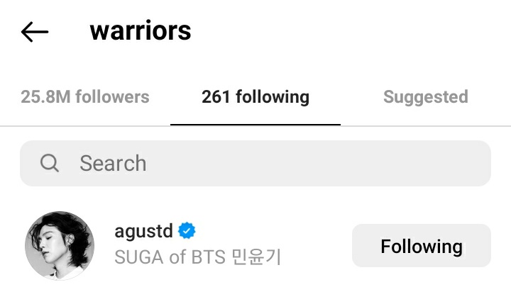 statsforsuga's tweet photo. Warriors Instagram account reposted SUGA's photo on stories and started following him

Warriors will play in Tokyo this Friday at the NBA Japan Games 2022. https://t.co/sDTaaj3Qjr