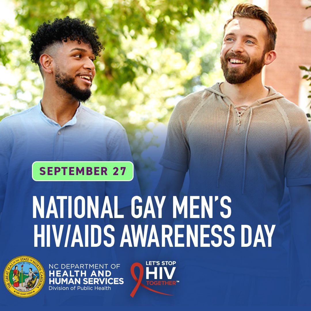 Today is National Gay Men’s HIV/AIDS Awareness Day, a day to stop HIV stigma and to #StartTalkingHIV: talk about testing, condoms, PrEP, and medicines that treat HIV. bit.ly/3ARbgrl #NGMHAAD #StopHIVTogether