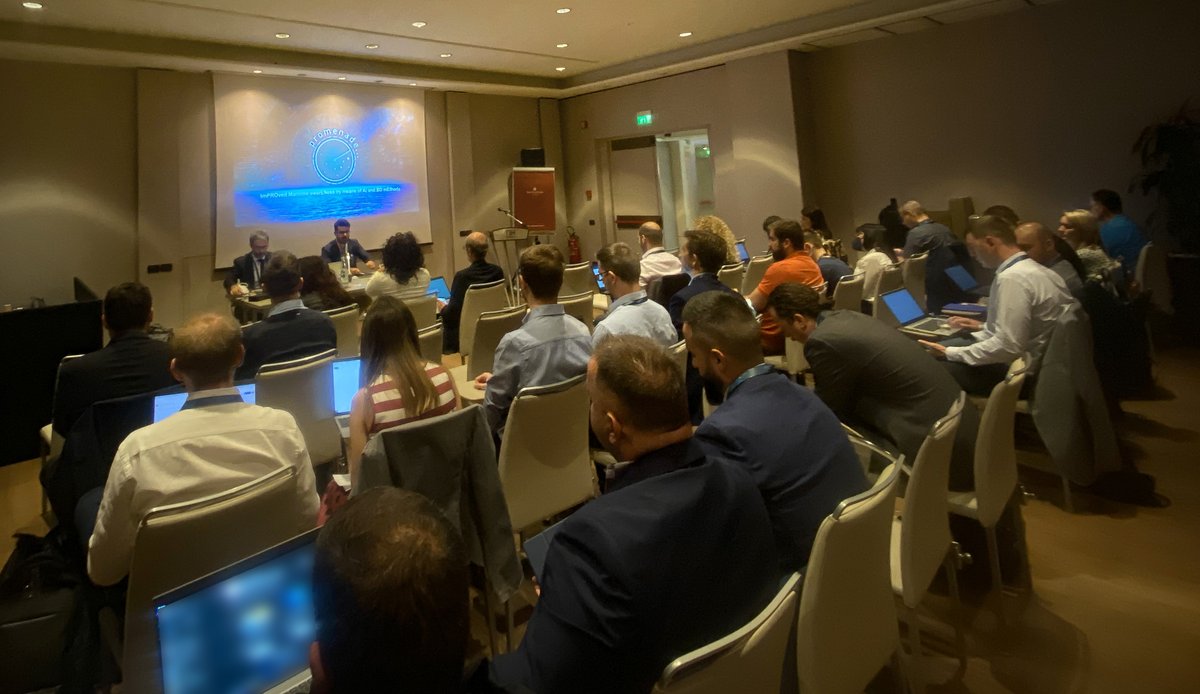 Promenade_H2020's tweet photo. The #PROMENADE consortium met last week in Rome to discuss the #project status and the actions taken after the mid-term review.

All partners showed the progress of their work and defined the future actions to be implemented.

https://t.co/fST3jE3zUz

#H2020 #Bordersecurity https://t.co/jDE5utyJtj