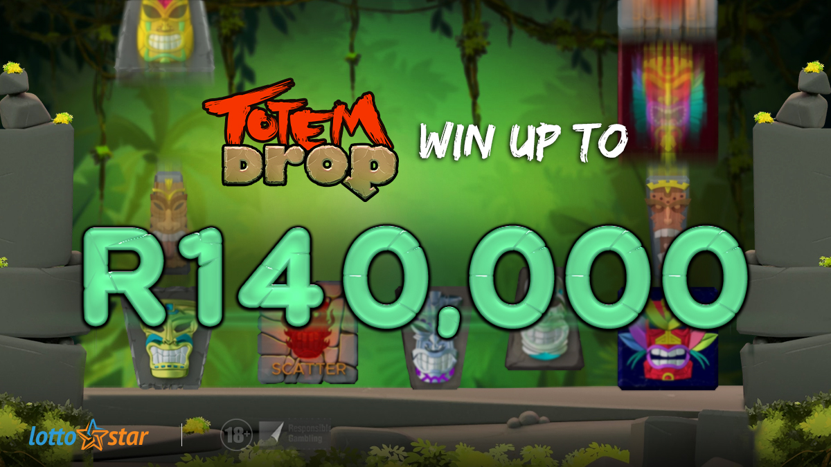 Lotto_Star's tweet photo. Let the sacred masks guide you to riches and fortune on Totem Drop. All winnings during the Bonus Bets are DOUBLED. Stand a chance to win up to R140,000 in payouts. ๐บ ๐ฐ
#LottoStar #Quickgames https://t.co/5SoBb3yQBs