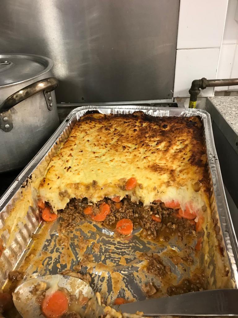 Yesterday’s menu at Leeland Rd serving 140 meals.