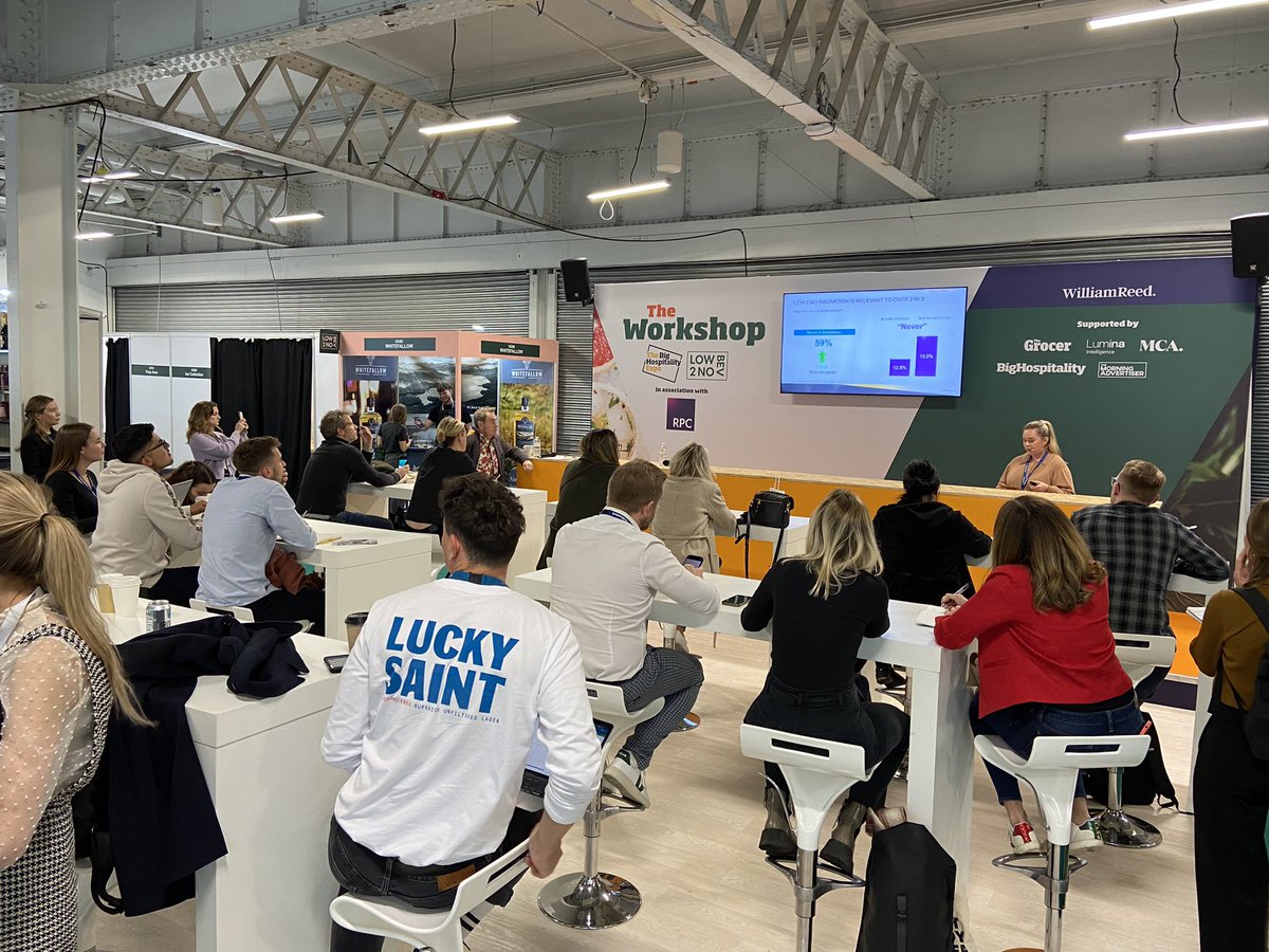 Low2NoBev's tweet photo. Low2No data and insight expert Katie Prowse of @LuminaFood is on stage sharing the latest consumer and market trends impacting the sector #Low2NoBev https://t.co/ALTaJMz20f