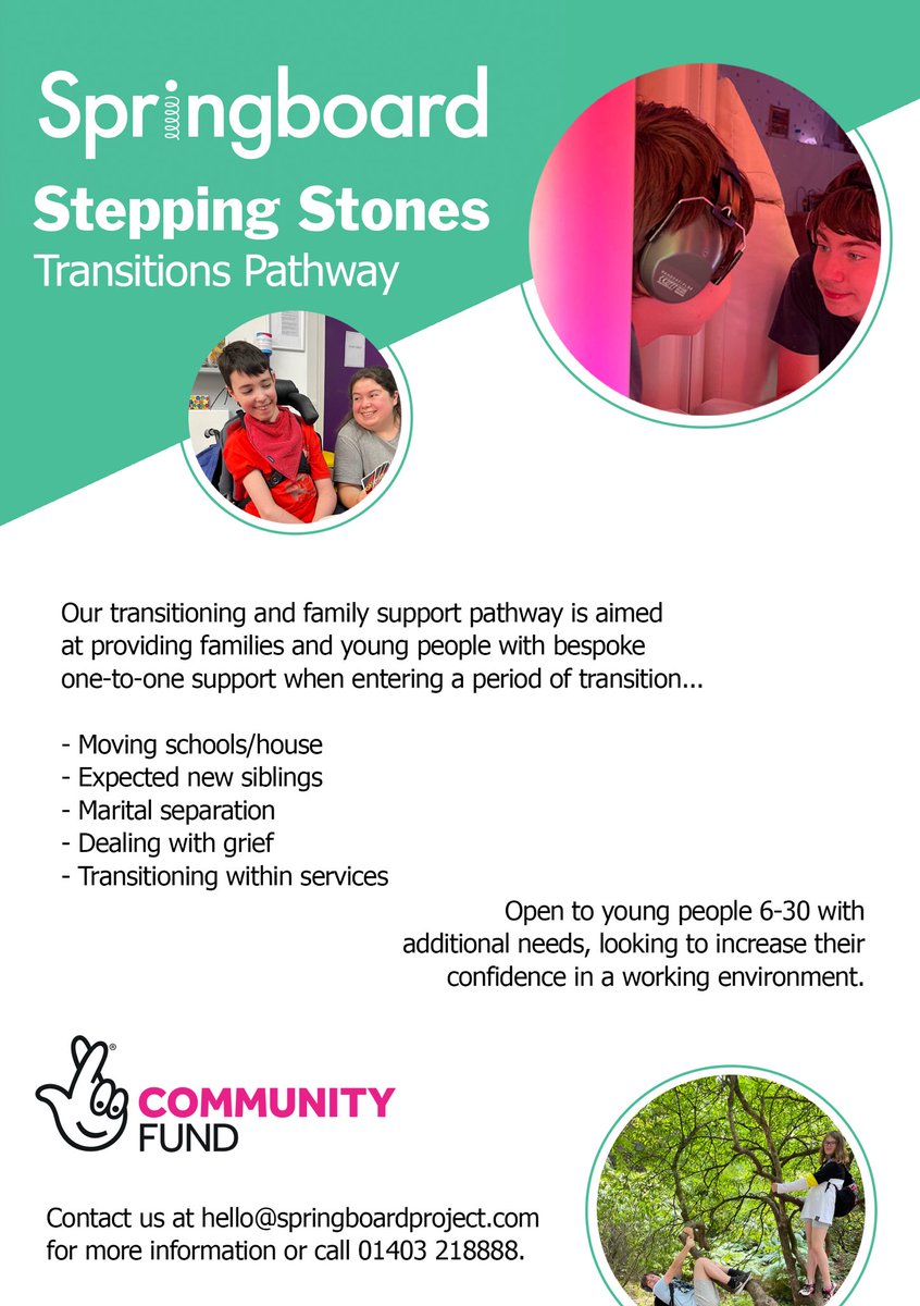 SpringboardP's tweet image. We are excited to announce our Stepping Stones project, funded by @TNLComFund We are taking referrals now! The team would love to hear from you, hello@springboardproject.com