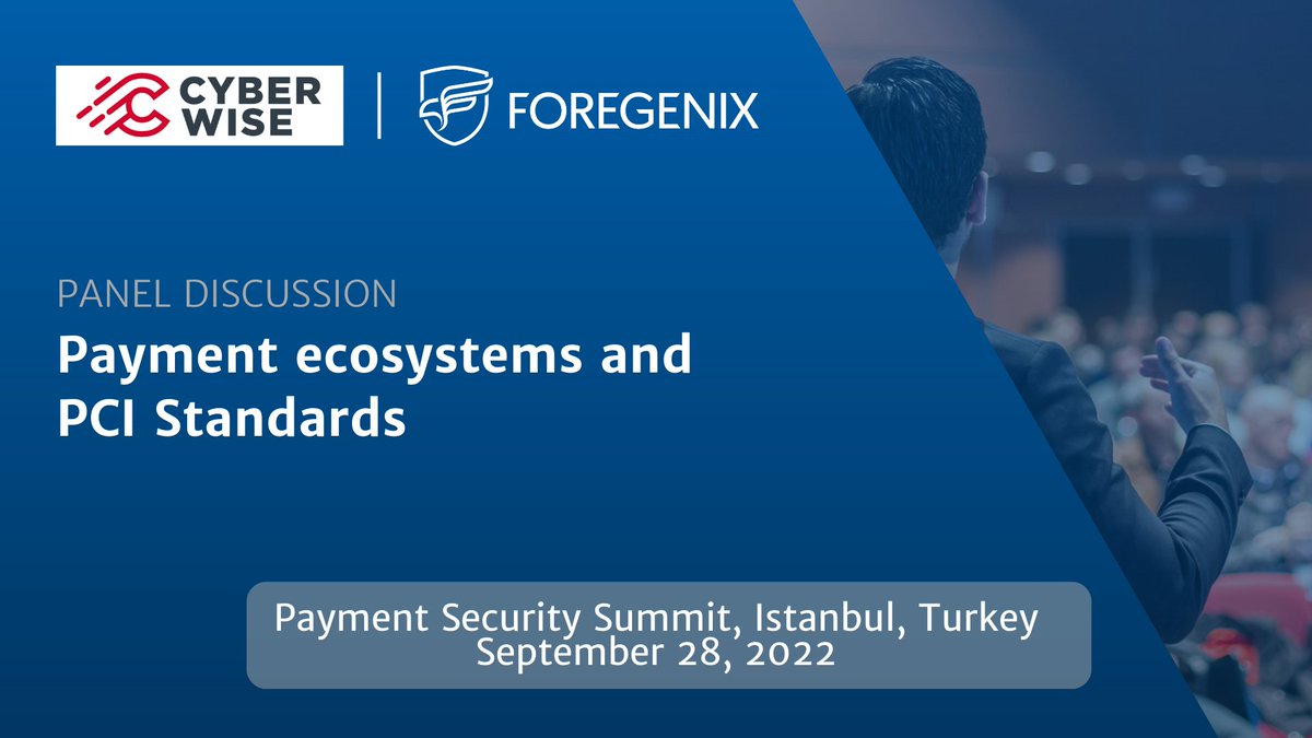 Foregenix's tweet photo. Foregenix Ltd team members are looking forward to joining the summit tomorrow at Cyberwise in Istanbul. We will be joining the conversation around “Payment ecosystems and PCI Standards”.
 
Re-Shape The Future: PCI v4.0. Check the agenda and register here: https://t.co/sGwL98JwVp https://t.co/XejvFuzW4e