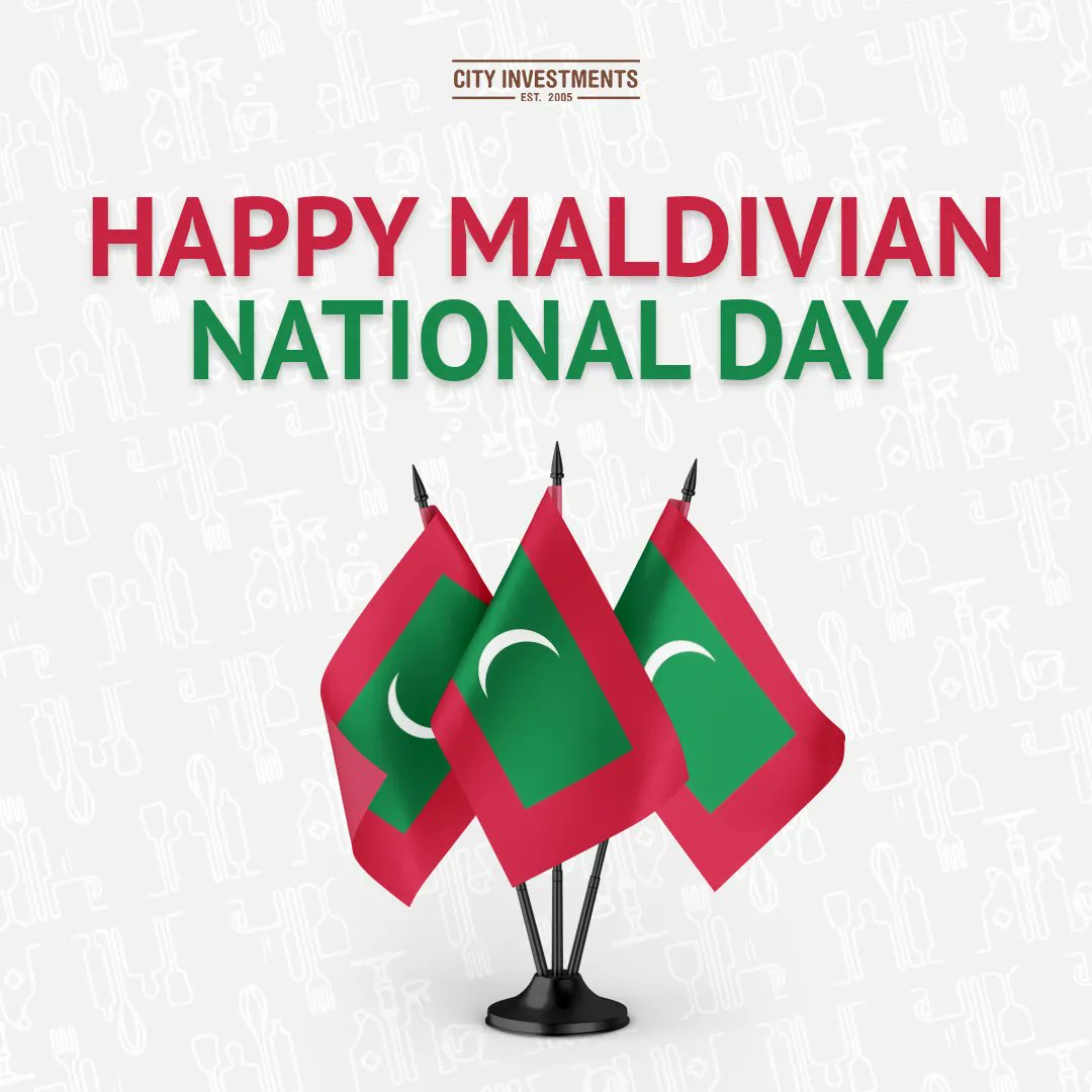 Wishing everyone a #HappyMaldivianNationalDay from our team here at City Investments Pvt., Ltd.

May your day be filled with joy and blessings.
