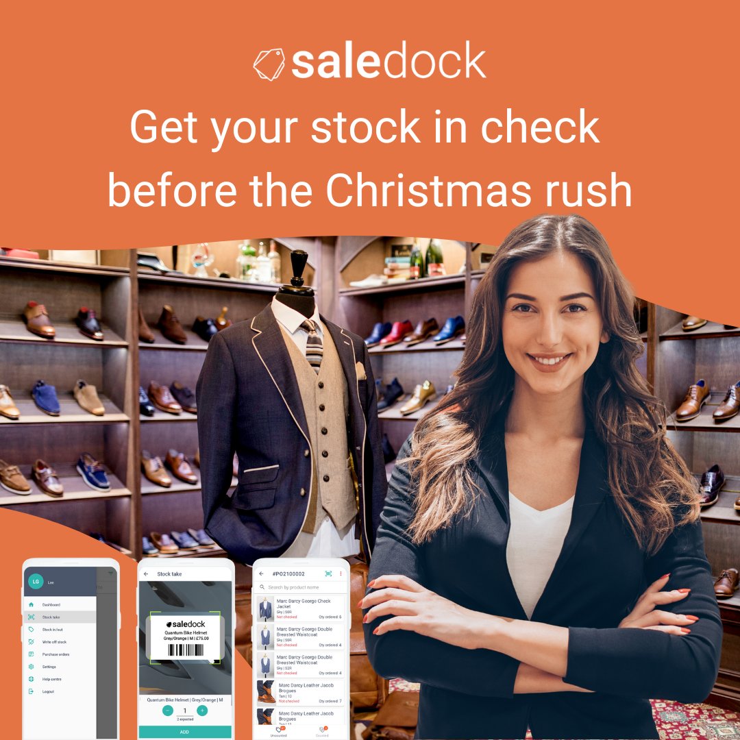 SaledockPOS's tweet photo. Switch your POS solution now and get your stock in check before the Christmas rush begins!
✔️Stock app
✔️Deals & discounts
✔️Analytics & reports
Find out how Saledock can help: https://t.co/HBDUo1WCAf
#retailstock #inventorymanagement #retailsolutions #epossoftware https://t.co/blUtvXBCon