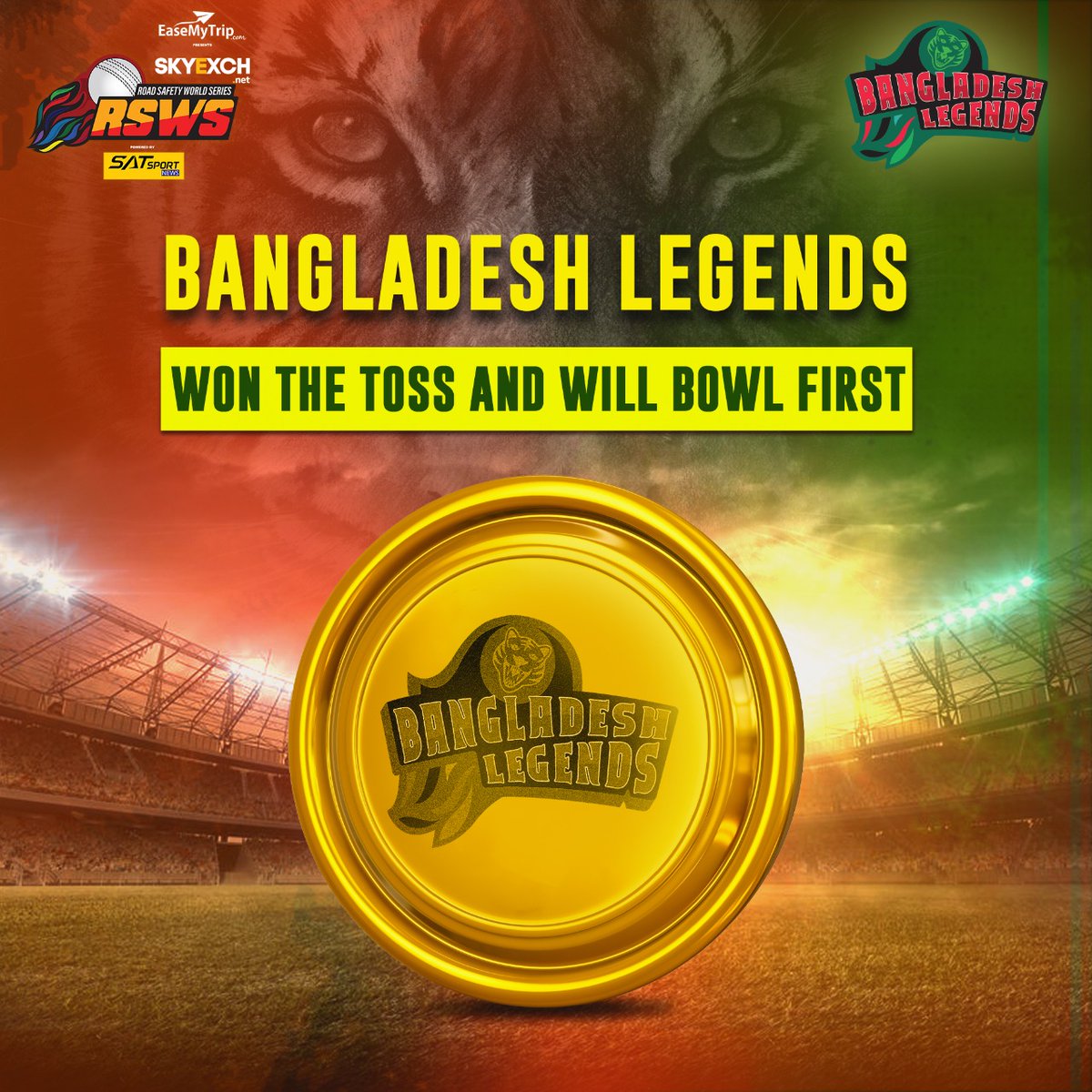 Are you watching? LIVE from Raipur!

Watch all the action LIVE only on <a href="/colorscineplex/">Colors Cineplex</a>, Colors Cineplex Superhits, @voot, Jio, and Sports18 Khel 📺💙

#RoadSafetyWorldSeries #RSWS #BangladeshLegends #WorldSeriesT20 #InternationalCricket #roadsafetyzeroaccidents #BDvsSL