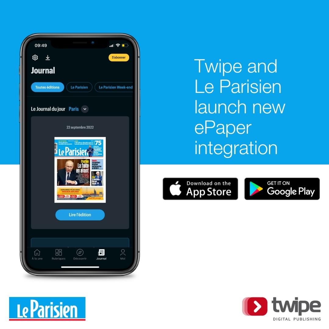 We are proud to announce to launch of our latest product in partnership with globally renowned publisher <a href="/le_Parisien/">Le Parisien</a> 🇫🇷

Thanks to <a href="/vbriot/">Vincent BRIOT</a> <a href="/CassamSophie/">Sophie Cassam Chenaï</a> <a href="/LeinDanny/">Danny Lein</a> &amp; co for the great partnership🤝

Read the full press release and find more info ⬇️ 
bit.ly/3fjgN1o