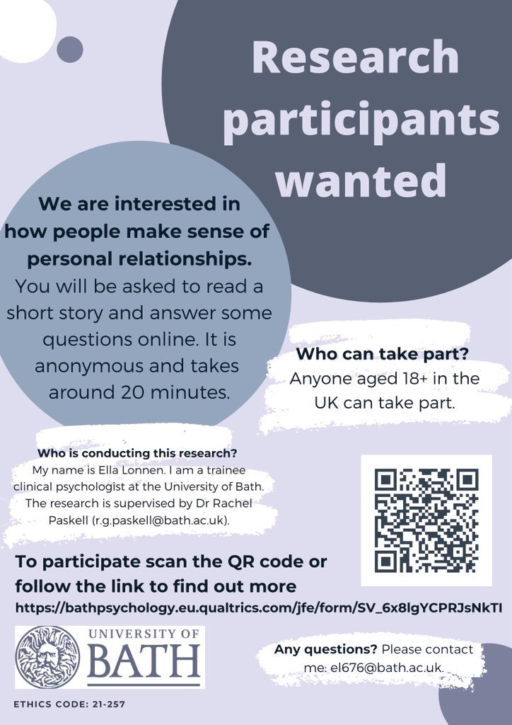 ellalonnen's tweet photo. Huge thank you to everyone who’s taken part so far! 🙏🏼

Still recruiting all adult humans to take part in our online survey ⬇️

https://t.co/65DXywd57k https://t.co/lO8MMUmGxV