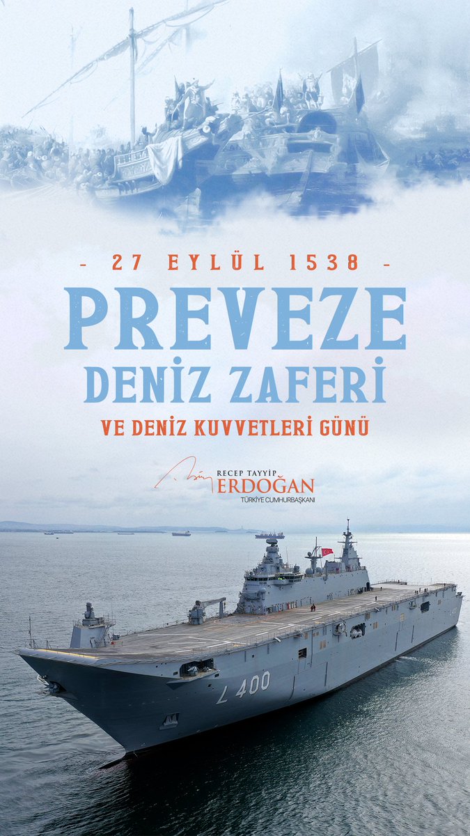 Türk denizcilik tarihinin dönüm noktalarından Preveze Deniz Zaferimizin 484. yıl dönümünde Kaptan-ı Derya Barbaros Hayrettin Paşa ve tüm kahramanlarımızı rahmetle yâd ediyorum. Mavi Vatan’da ve dünyada fedakârca görev yapan Deniz Kuvvetlerimizin tüm mensuplarını tebrik ediyorum.