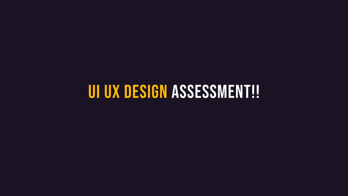 Thread🧵
UI UX Design Assessment!
 
So guys, it's 3 Weeks gone in the ongoing Product Design Bootcamp 2.0
 
To assess all we've learnt about Figma and Website design, students were given the assessment below in the THREAD
 
Check the thread👇to take the design assessment also

👇