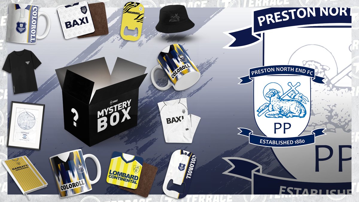 theterracestore's tweet photo. Fancy winning a FREE @PNEFC Retro Mystery Box?

Available to order from only £12.99 > https://t.co/G4kBI59uC5

Simply retweet and follow to enter! #pnefc https://t.co/Gj4p0KfTf9
