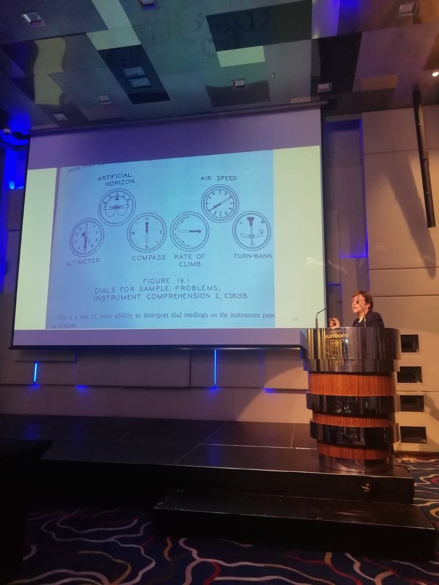 Keaynote by Diane Damos on the psychological selection of pilots @ 34th European Association for Aviation Psychology "we have come a long way to use appropriate selection instruments" #Aviation #researchers